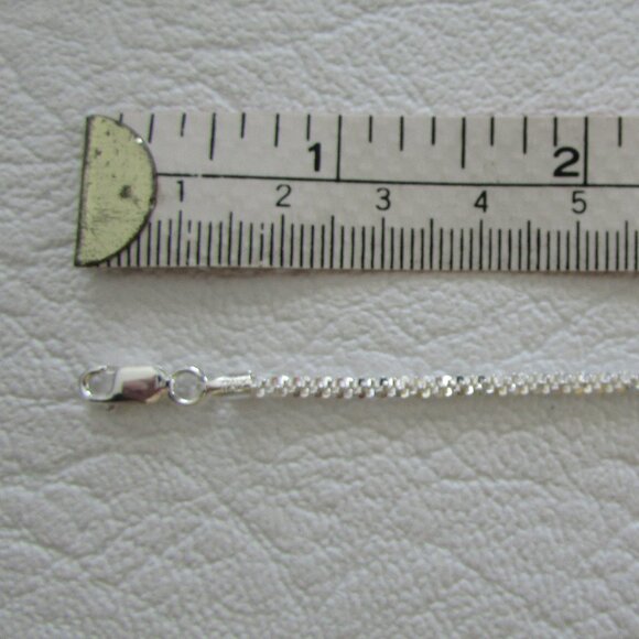 Italian 925 Sterling Silver Diamond Cut Rope Chain Bracelet - 2 mm - NEW - Picture 11 of 12